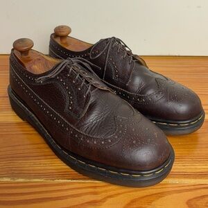 Vintage Dr. Martens Wingtip Brogue Made In England US Men’s Size 10